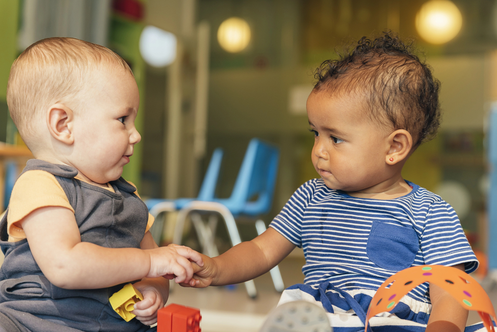 toddlers at daycare in santa rosa playing with toys